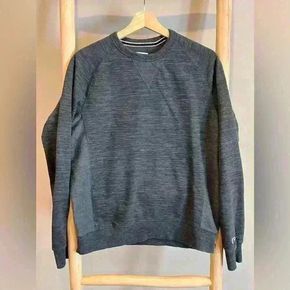 Champion Men's French Terry Small Crewneck long sleeve sweatshirt - Picture 1 of 9